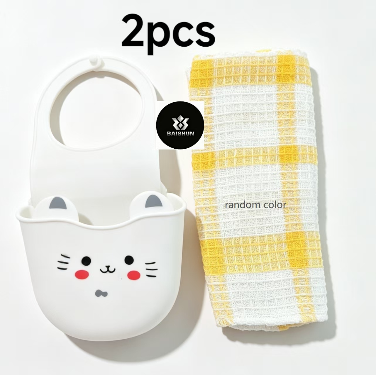 Silicone Tap Washer - 2Pcs Cute Cat Silicone Faucet Cover