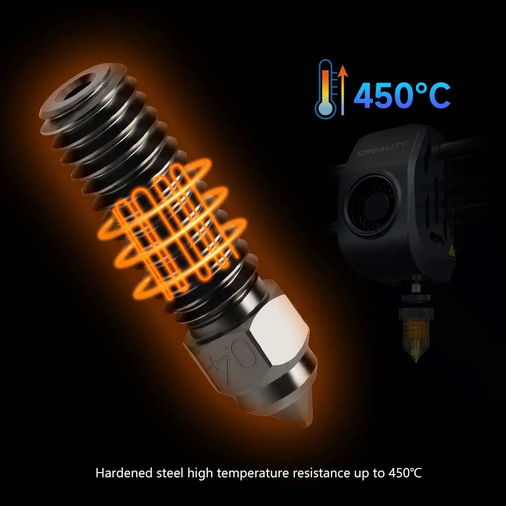 Creality K1 Hardened Steel Noz - Creality Printer Ender 3 V3 评论和价格