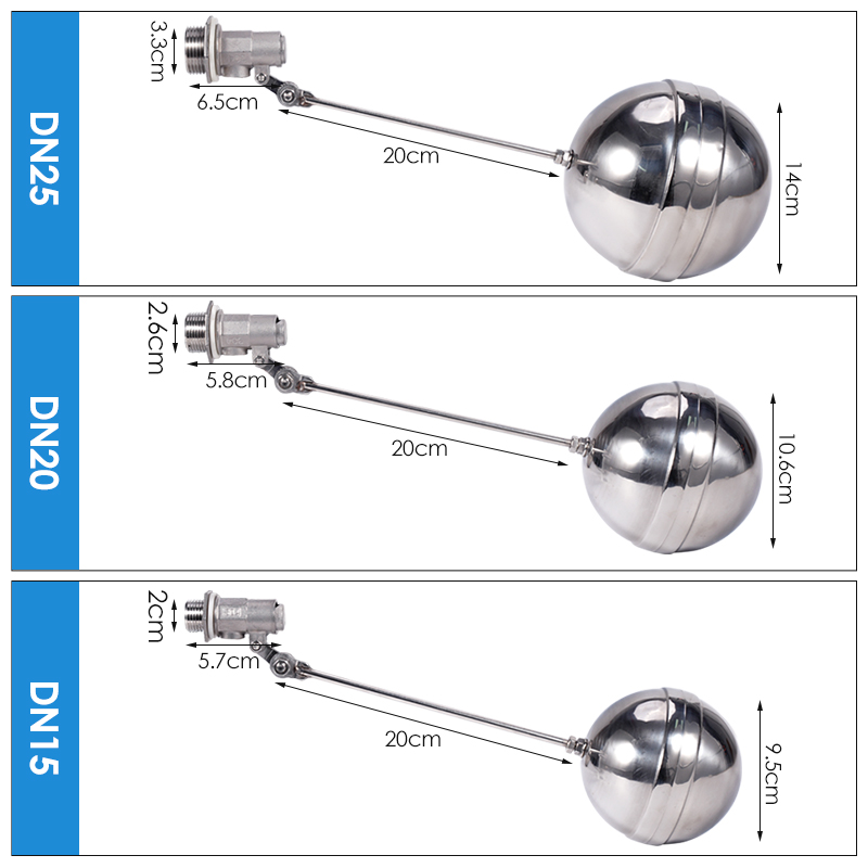DN15/20/25 Adjustable Float Ba - Float Ball Valve 评论和价格