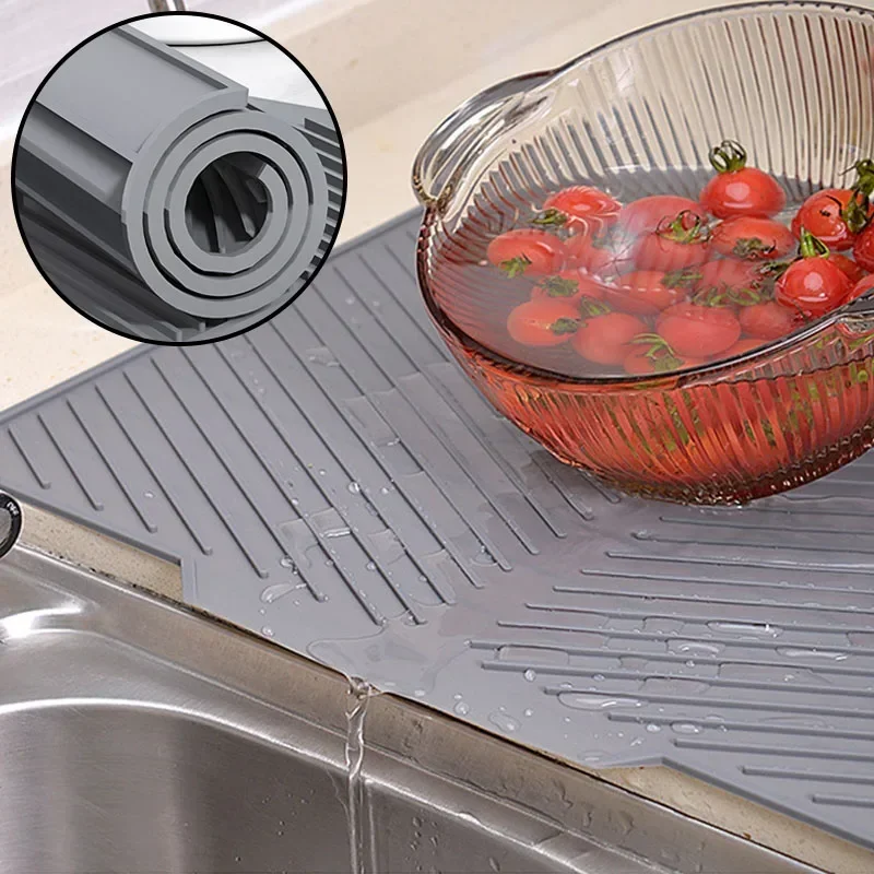 Silicone Dish Draining Mat, Po - Silicone Tap Washer 评论和价格