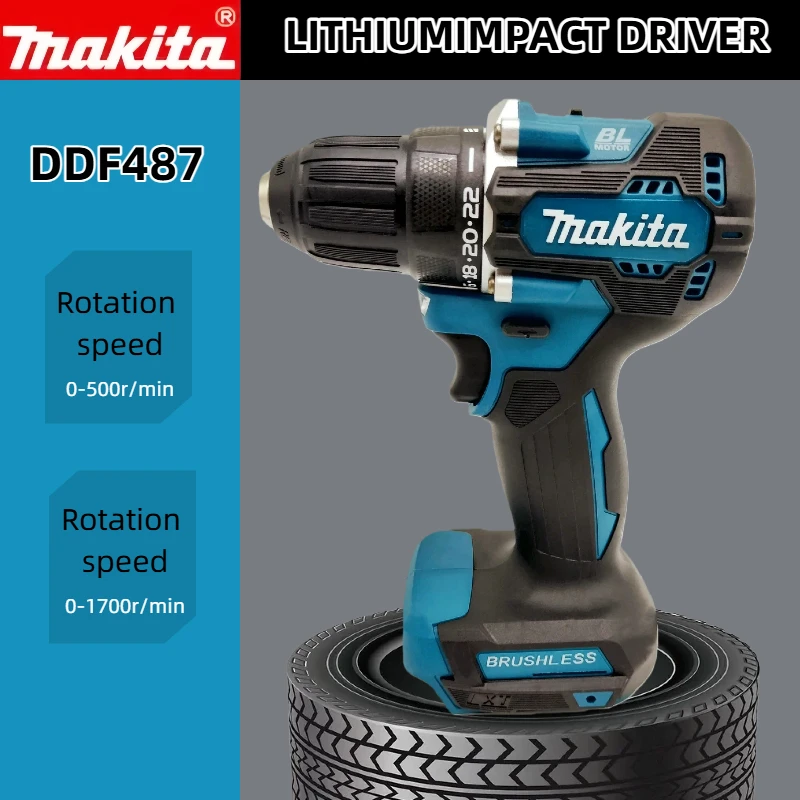 Makita DDF487 18V Cordless Bru - Makita Drill Ddf484 评论和价格