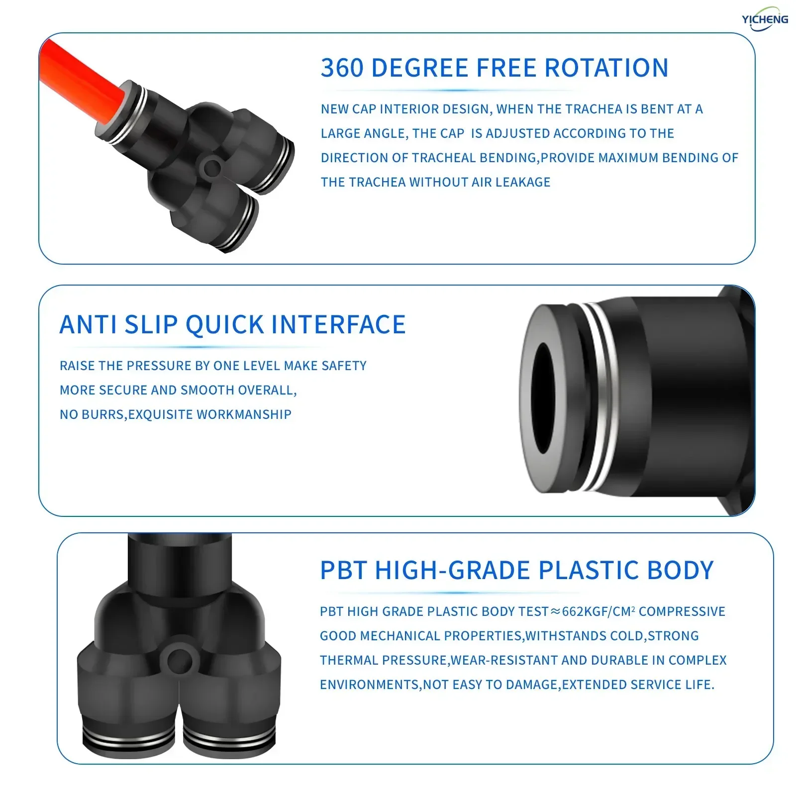 PNEUMATIC Hose Connector 6MM O - Push Fit Connector 评论和价格