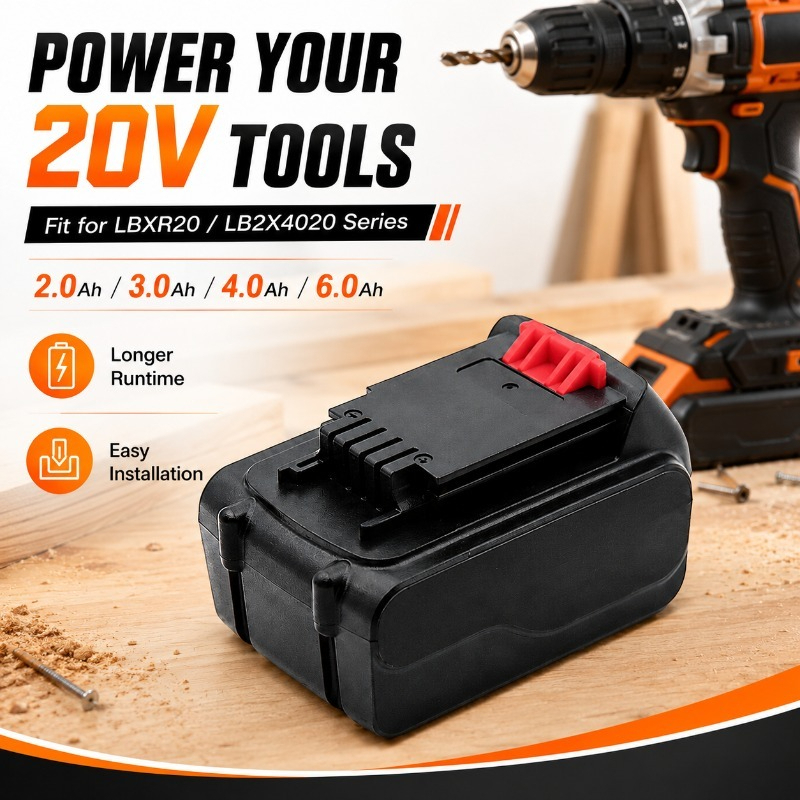 20V Max 6.0Ah Lithium-Ion Repl - Black+Decker Tool 20V Max 评论和价格