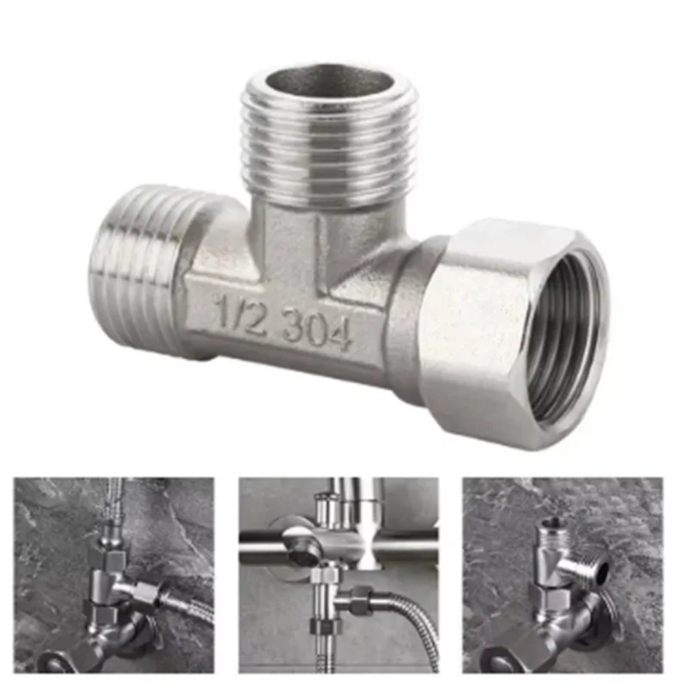 G1/2 Stainless Steel T Adapter - Shower Valve Cartridge 评论和价格
