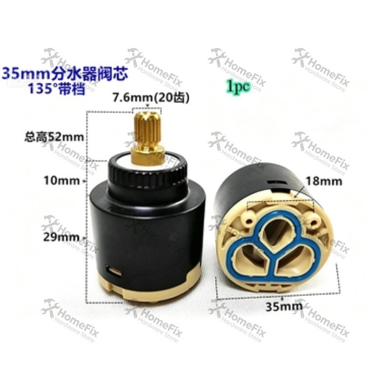 1Pcs Ceramic Valve Core 28mm 3 - Basin Mixer Cartridge 评论和价格