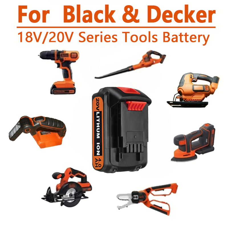 high capacity 8Ah LBX20 Replac - Black+Decker Tool 20V Max 评论和价格