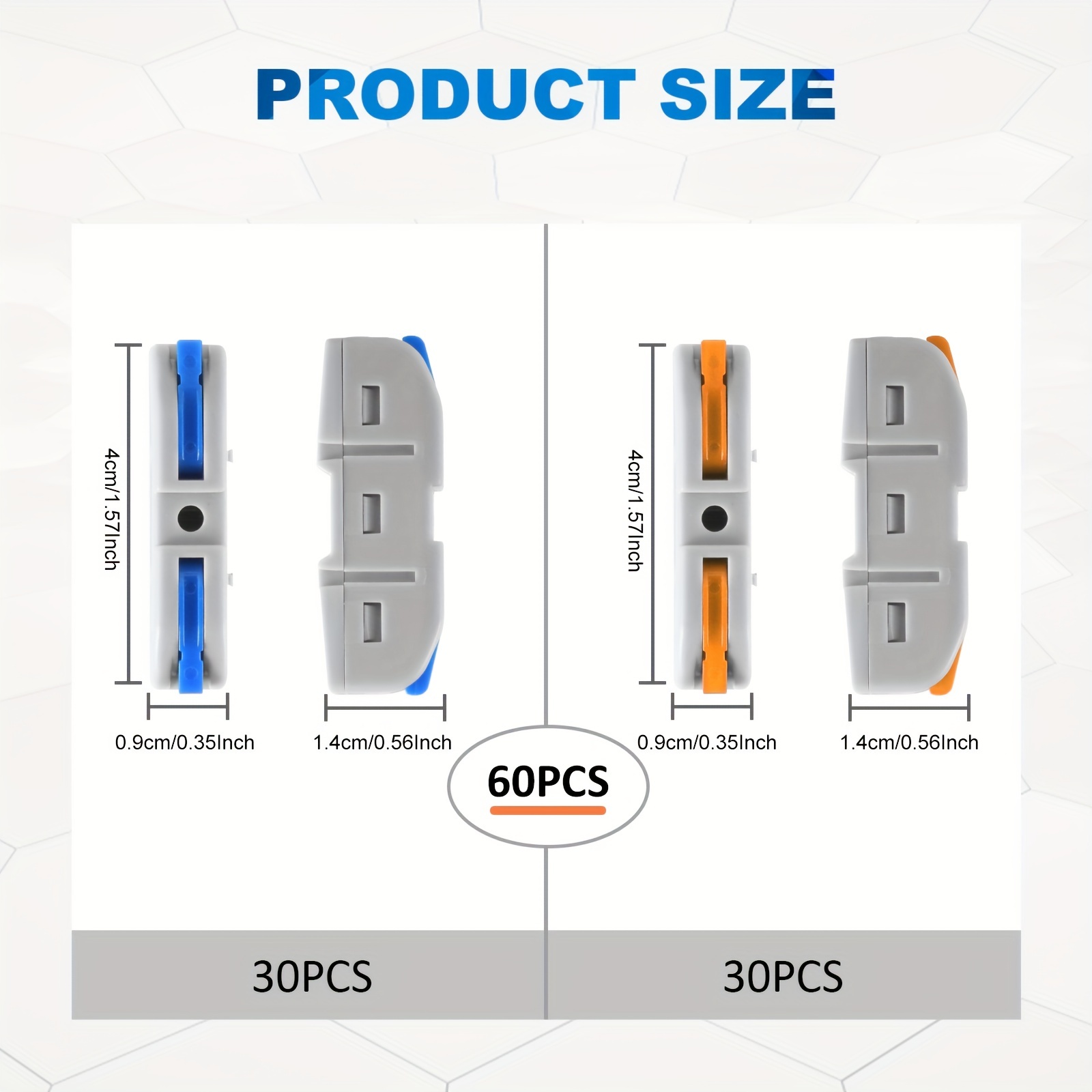 Lever Wire Connectors, 10pcs/6 - Push Fit Connector 评论和价格