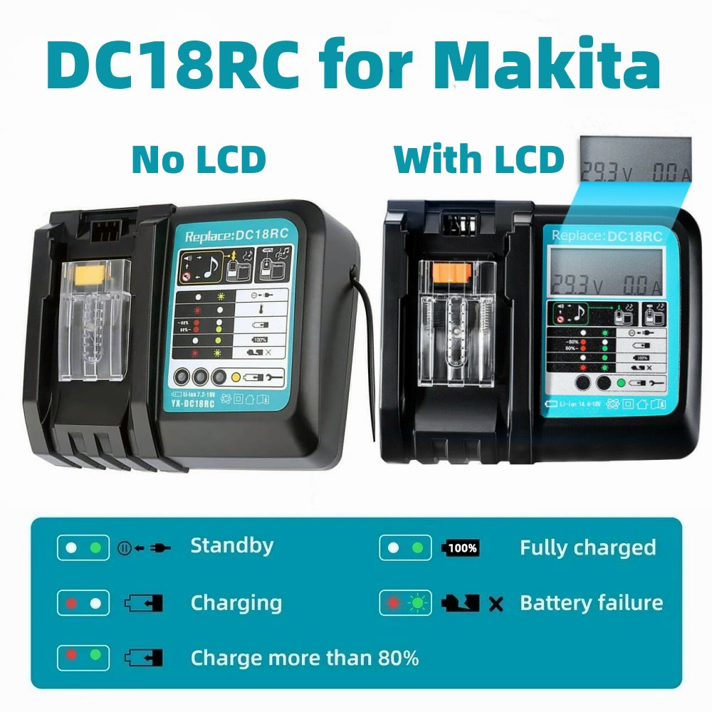 DC18RC Li-ion Battery 3A Charg - Makita Drill Hp1640 评论和价格