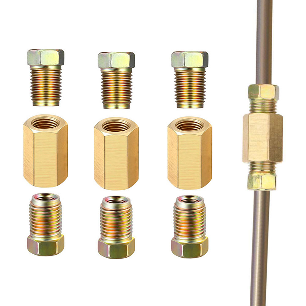 12pcs 3/16 (3/8-24 Inverted) B - Compression Fitting Brass 评论和价格