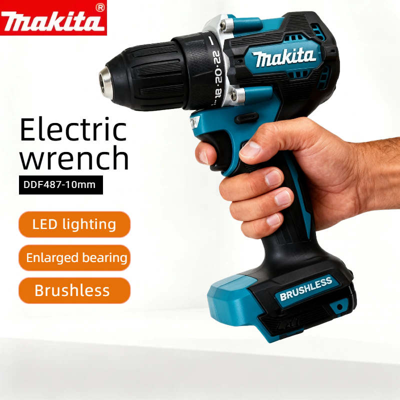 Makita 18V DDF487 Cordless Imp - Makita Drill Ddf484 评论和价格