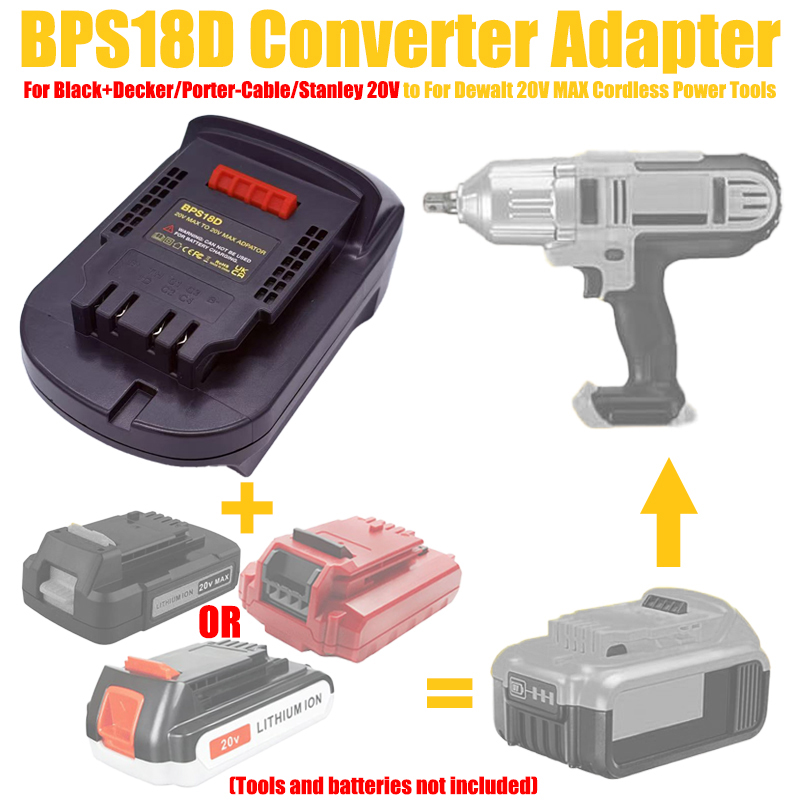 HAKSINKY BPS18D Adapter for Bl - Black+Decker Tool 20V Max 评论和价格