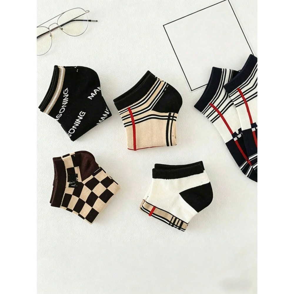 1/5/10 Men's Short Socks,fashi - Pipe Bending Spring 评论和价格