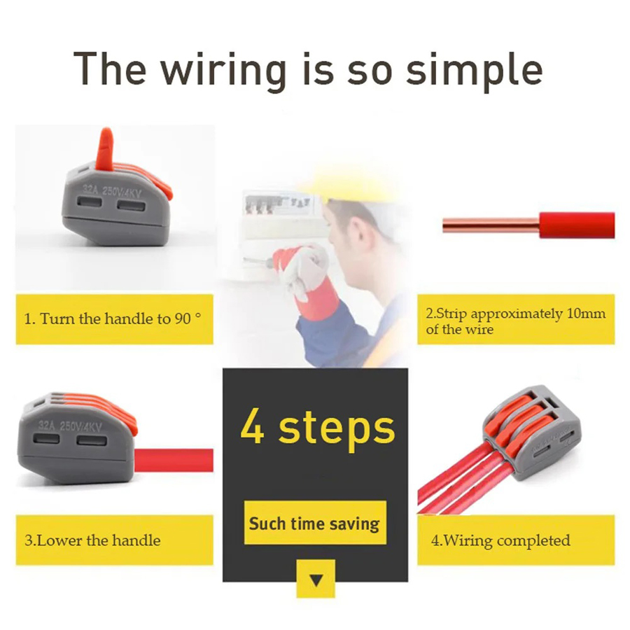 30/48 Pcs Fast Wiring Connecto - Push Fit Connector 评论和价格